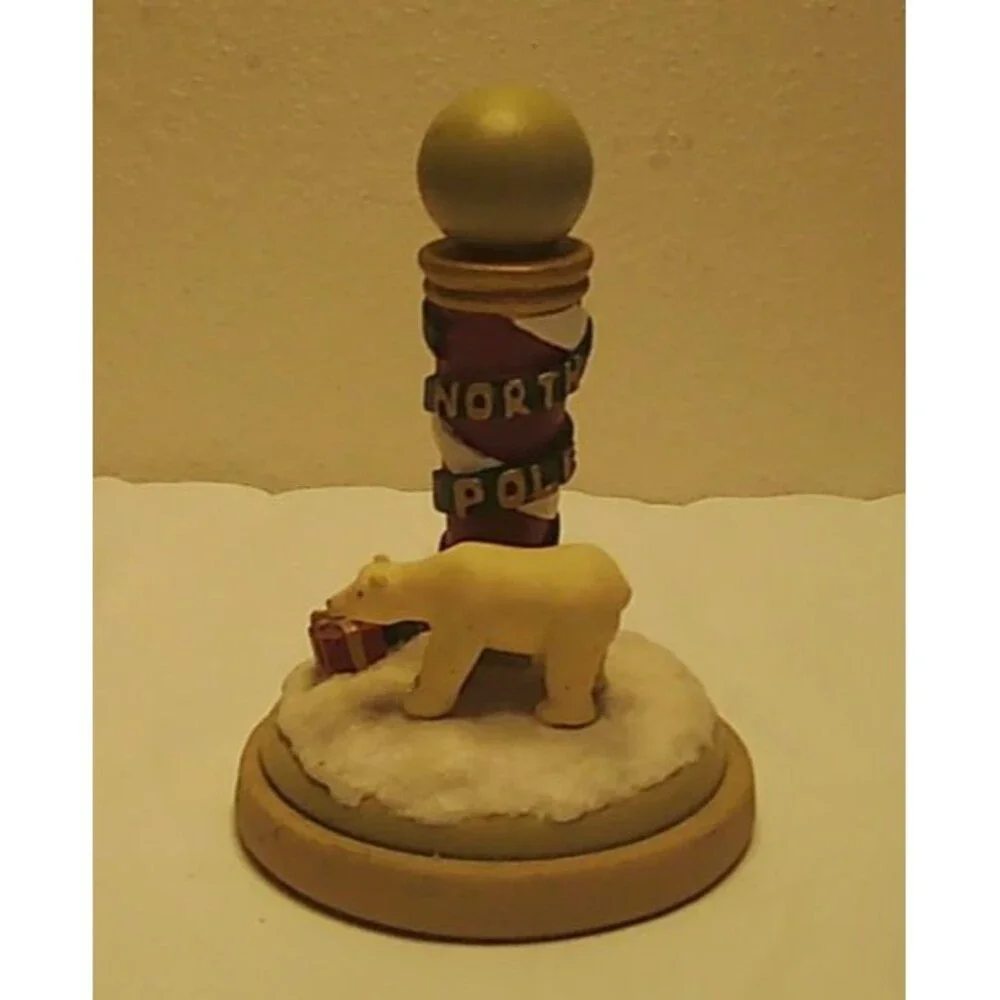 VTG Brown Bag Cookie Art Stamp North Pole #13 Polar Bear 1995 Christmas 11